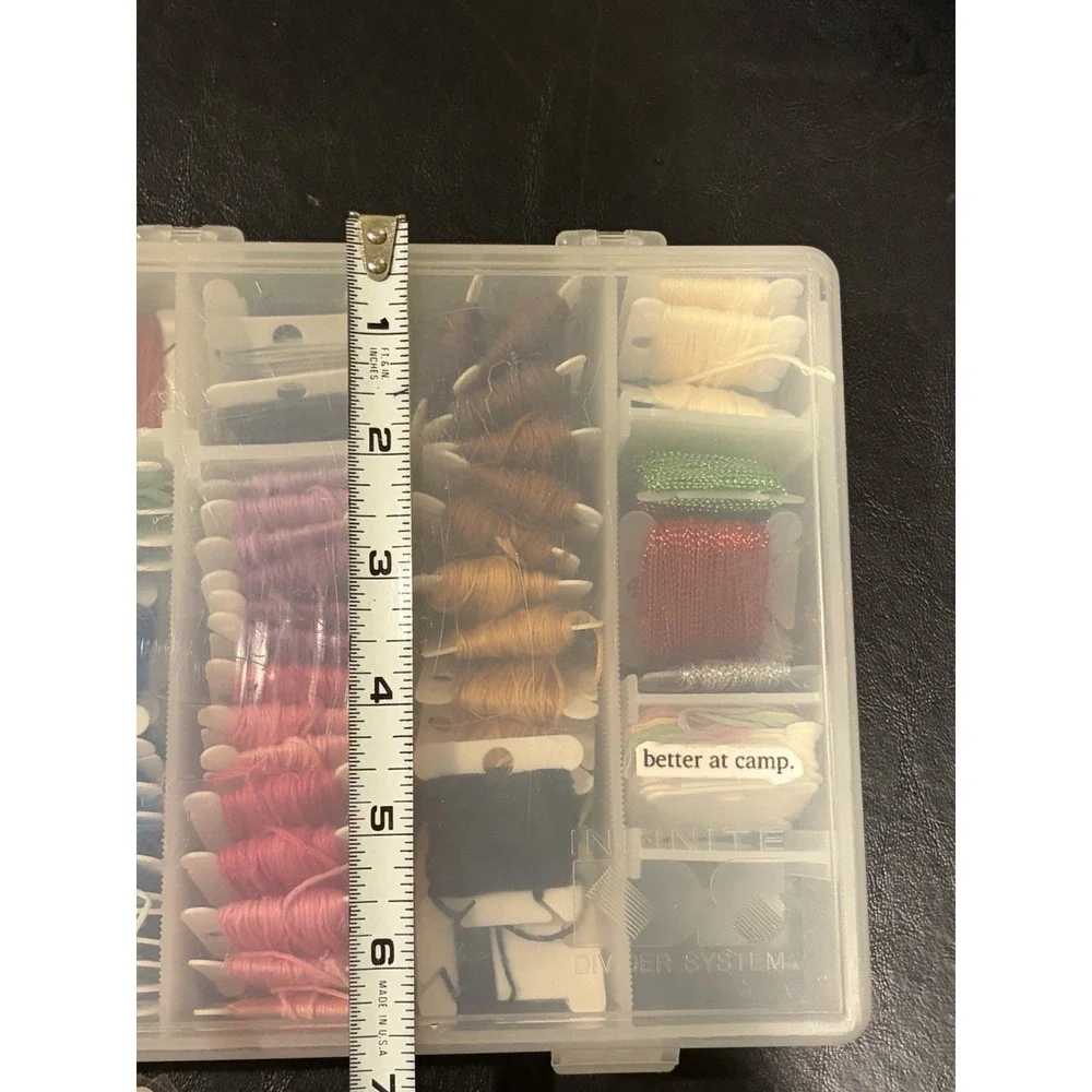 Embroidery Floss & Bracelet String Thread with Organizer Storage Box